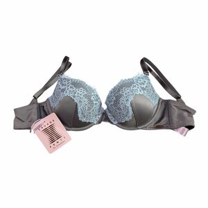 NWT Savage X Fenty Nite Shade Padded Demi Bra | Mastermind Grey | Size 32C